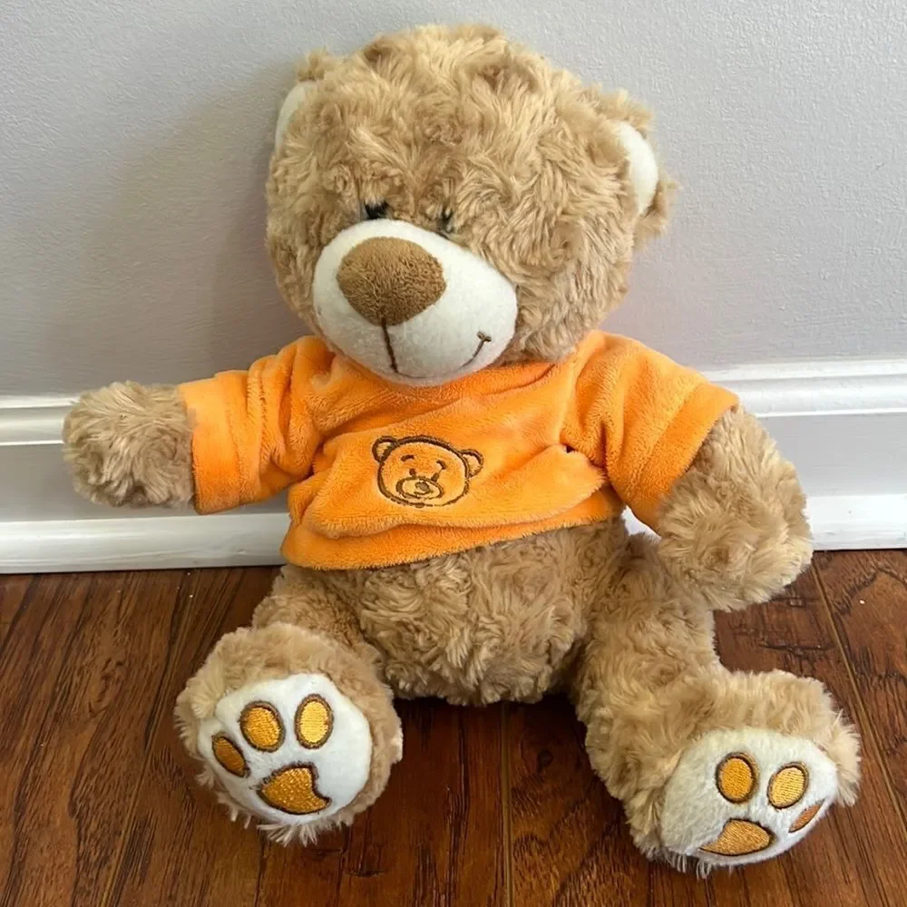 Best Made Toys Global Beige Teddy Bear Orange Shirt 10” Plush Toy Stuffed Animal - Picture 3 of 11